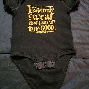 Rabbit Skins Black and Gold Bodysuit